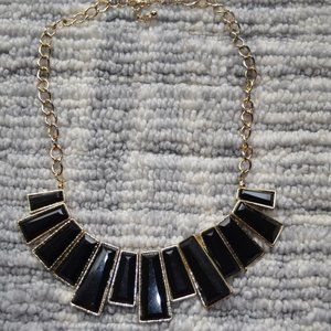 Black & Gold Statement Necklace